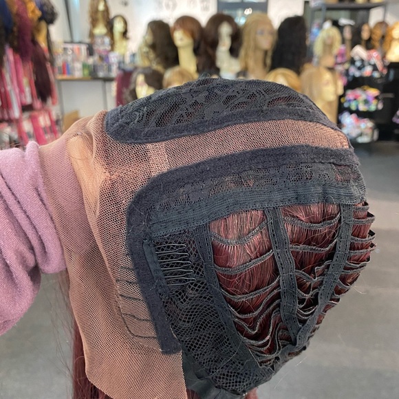 Gorgeous long long LONG Burgundy Lace Front Wig! - Picture 6 of 6